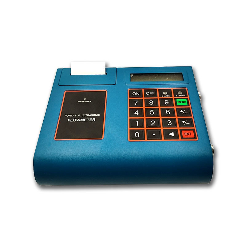 Portable ultrasonic flow meter water flow rate instant printing